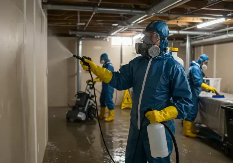 Basement Sanitization and Antimicrobial Treatment process in Lealman, FL